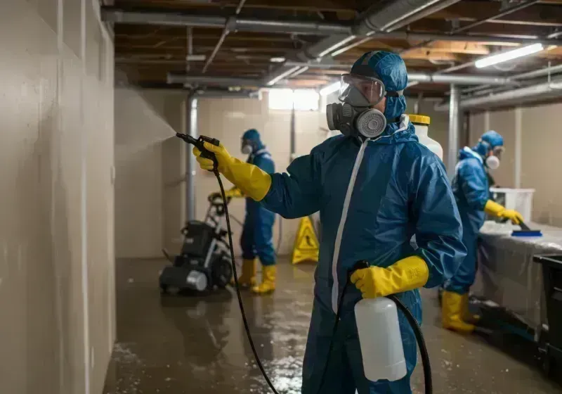 Basement Sanitization and Antimicrobial Treatment process in Middletown, NY